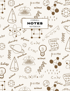 Cornell Notes Notebook: Note Taking with Graph Paper Quad Grid, Index and Numbered Pages, Plaid