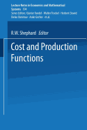 Cost and Production Functions