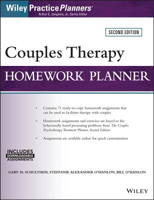Couples Therapy Homework Planner, 2nd Edition - Schultheis, Gary M