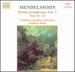 Mendelssohn: String Symphonies, Vol. 3