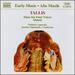 Tallis Mass for Four Voices Motets
