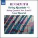 Hindemith: String Quartets, Nos. 2 & 3, Vol. 1