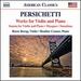 Works for Violin & Piano