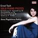 Ernst Toch: Solo Piano Pieces