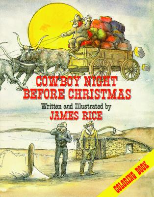 Cowboy Night Before Christmas Coloring Book - 