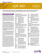 CPT 2021 Express Reference Coding Card: Evaluation and Management