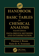 CRC Handbook of Basic Tables for Chemical Analysis: Data-Driven Methods and Interpretation
