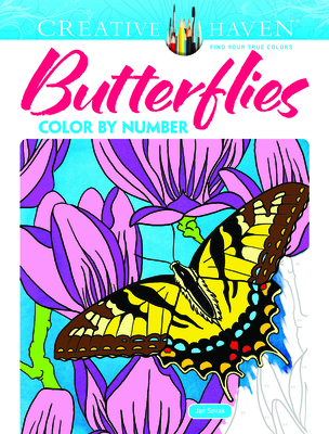 Creative Haven Butterflies Color by Number Coloring Book - Sovak, Jan, and Creative Haven
