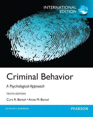Criminal Behavior - Bartol, Curt R, Dr.