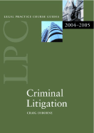 Criminal Litigation