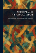 Critical and Historical Essays