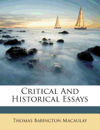 Critical and Historical Essays