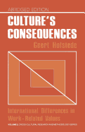 Culture s Consequences: International Differences in Work-Related Values