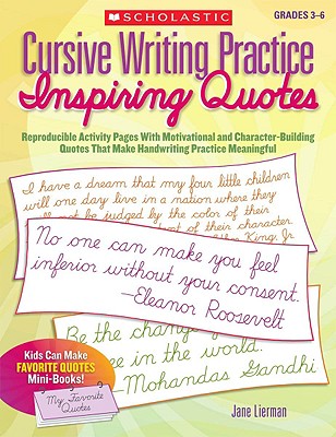 Cursive Writing Practice: Inspiring Quotes - Lierman, Jane