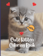 Cute Kitten Coloring Book for Kids