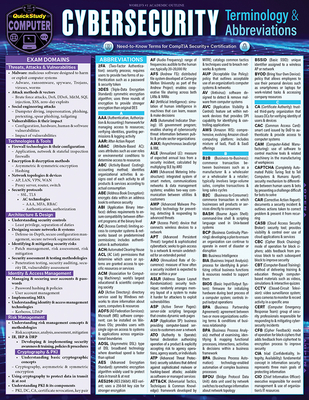 Cybersecurity Terminology & Abbreviations- Comptia Security Certification: A Quickstudy Laminated Reference Guide - Antoniou, George, PhD