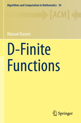 D-Finite Functions - Kauers, Manuel