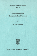 Das Armenrecht Der Juristischen Personen