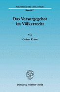 Das Vorsorgegebot Im Volkerrecht