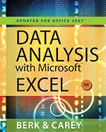 Data Analysis with Microsoft Excel(tm): Updated for Office 2007 (Book Only)
