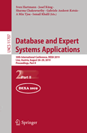 Database and Expert Systems Applications: 30th International Conference, Dexa 2019, Linz, Austria, August 26-29, 2019, Proceedings, Part II