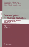 Database Systems for Advanced Applications: 17th International Conference, DASFAA 2012, Busan, South Korea, April 15-18, 2012, Proceedings, Part II