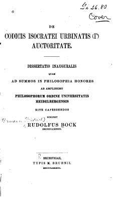de Codicis Isocratei Urbinatis Auctoritate - Bock, Rudolf