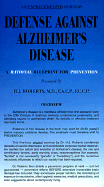 Defense Against Alzheimer's Disease: A Rational Blueprint for Prevention