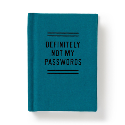 Definitely Not My Passwords - Password Diary - Brass Monkey, and Galison
