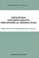 Definitions and Definability: Philosophical Perspectives