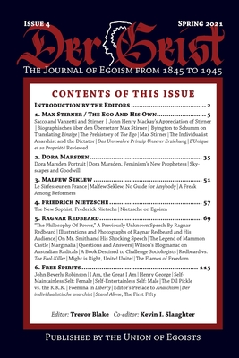 Der Geist Issue 4 - Blake, Trevor (Editor), and Slaughter, Kevin (Editor)