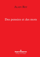 Des Pensees Et Des Mots