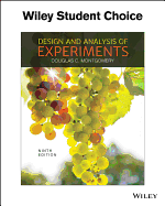 Design and Analysis of Experiments