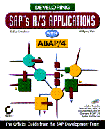 Developing Saps R/3 Applications with ABAP/4 with CD-ROM - Kretschmer, Ruediger, and Kretschmer, Rudiger, and Weiss, Wolfgang