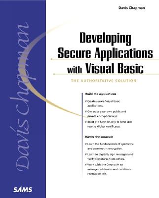 Developing Secure Applications with Visual Basic - Chapman, Davis