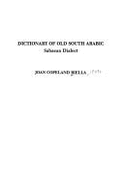 Dictionary of Old South Arabic, Sabaean Dialect