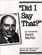 Did I Say That? - Martin, Ralph