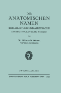 Die Anatomischen Namen: Ihre Ableitung Und Aussprache