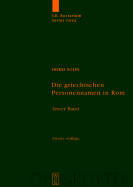 Die Griechischen Personennamen in ROM: Ein Namenbuch