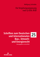 Die Verguetungsanpassung nach � 650c BGB