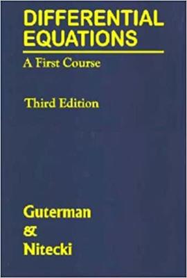 Differential Equations A First Course - Guterman, Martin M.