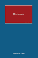 Disclosure - Matthews, Paul, and QC, Hodge M Malek,