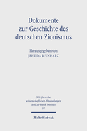 Dokumente Zur Geschichte Des Deutschen Zionismus