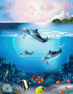 Dolphin Pod Sketchbook: Blank Art Sketch Pad Journal Notebook