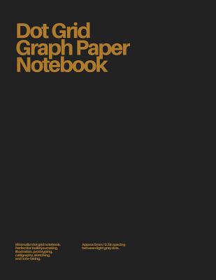 Dot Grid Graph Paper Notebook: Black & Gold - Analog Ux Press