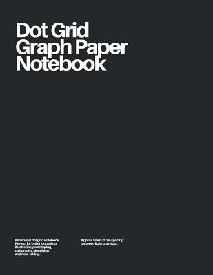 Dot Grid Graph Paper Notebook: Dark Gray - Analog Ux Press