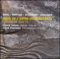 Duos de l'Entre-Deux-Guerres - Olivier Thouin (violin); Yegor Dyachkov (cello)