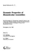 Dynamic Properties of Biomolec,