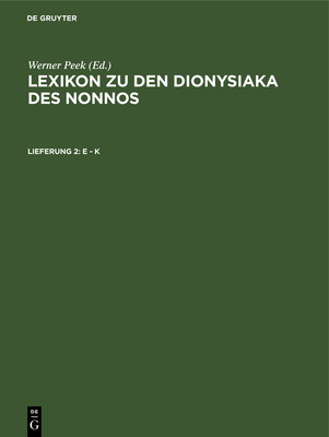 E - K - Peek, Werner (Editor)