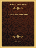 Early Greek Philosophy